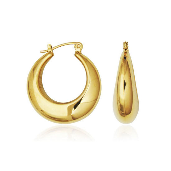 Image sur Boucles d'oreilles en acier inoxydable doré T2XH570200 de la Collection Steelx