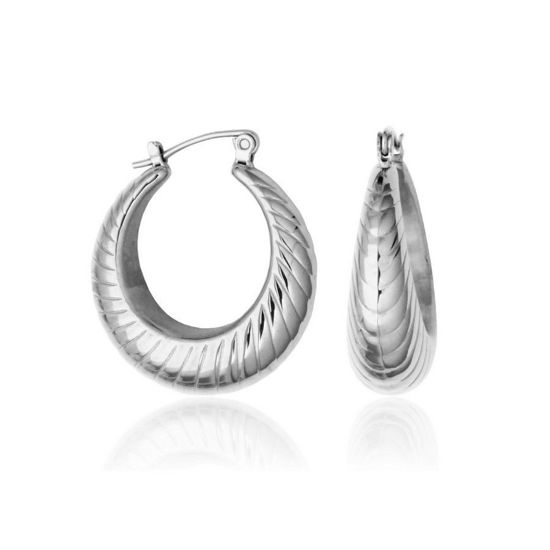 Image sur Boucles d'oreilles en acier inoxydable T2XH580100 de la Collection Steelx