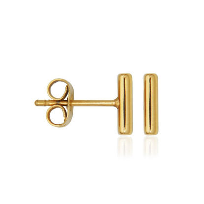 Image de Boucles d'oreilles en acier inoxydable doré T2XJ710200 de la Collection Steelx