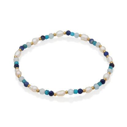 Image de Bracelet de billes et acier inoxydable doré T1XJ580268 de la Collection Steelx