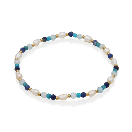 Image sur Bracelet de billes et acier inoxydable doré T1XJ580268 de la Collection Steelx