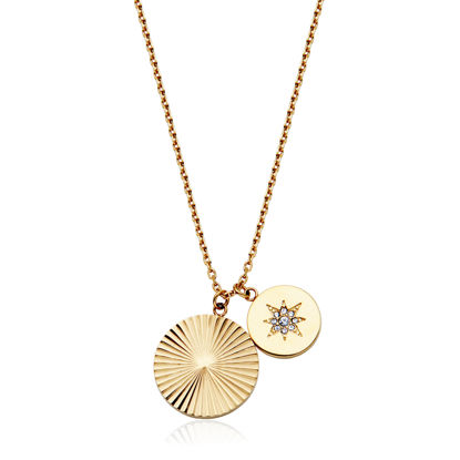 Image de Collier en acier inoxydable doré T0XG200216 de la Collection Steelx