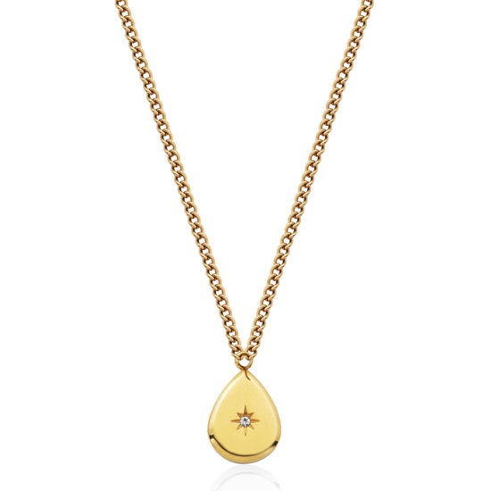 Image sur Collier en acier inoxydable doré T3XD970218 de la Collection Steelx