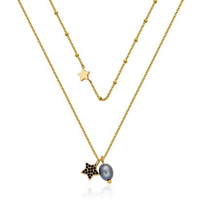 Image de Collier en acier inoxydable doré T0XG690218 de la Collection Steelx