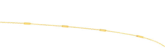 Image sur Bracelet barres 6 1/2" à 7 1/4" en or jaune 10KT