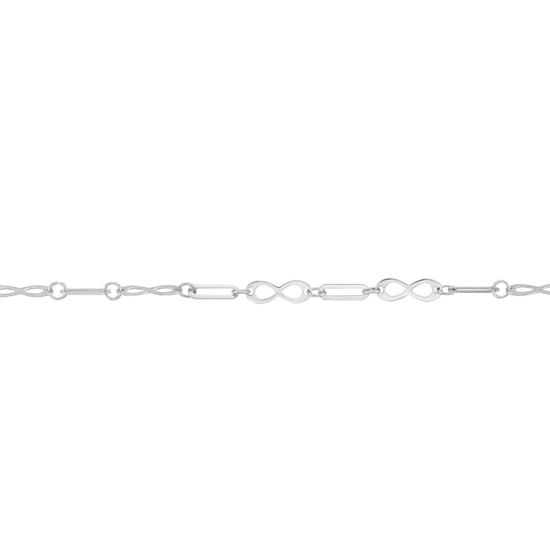 Image sur Bracelet infinis 7 1/4" en or blanc 10KT