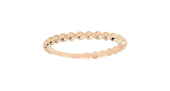 Image sur Jonc en or rose 10KT billes