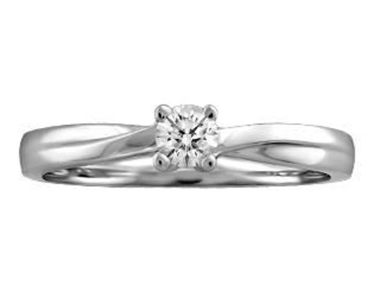 Image sur Bague en or blanc 10KT avec un diamant naturel canadien - FIJ1988/10
